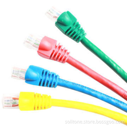Cat6 UTP Patch Cords in Various Colors and Length, Gold Plated Connectors